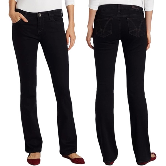 Kut from the Kloth Farrah Baby Bootcut Size 4 Black NWT - Picture 1 of 16